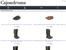 Tablet Screenshot of cajondrums.co.uk